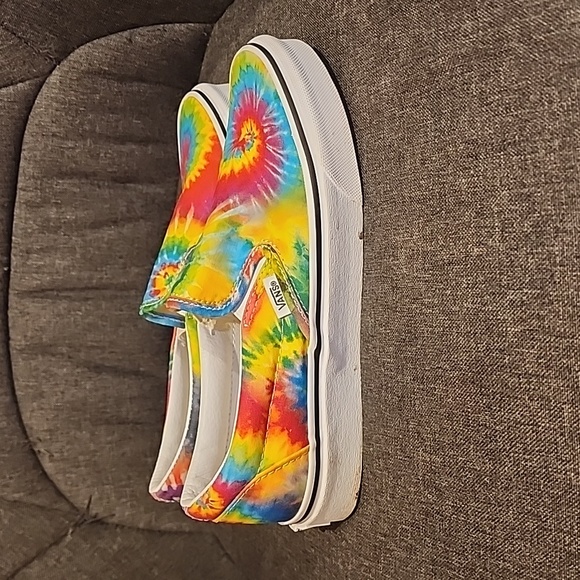 Like New Van's Slip Ons Original Summer Tie Dye Sz 7.5 Women's - Picture 3 of 5